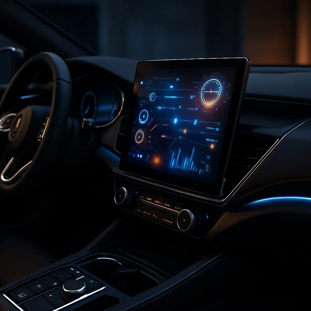 Touch-Displays im Cockpit mit aktiver Connected-Car-App