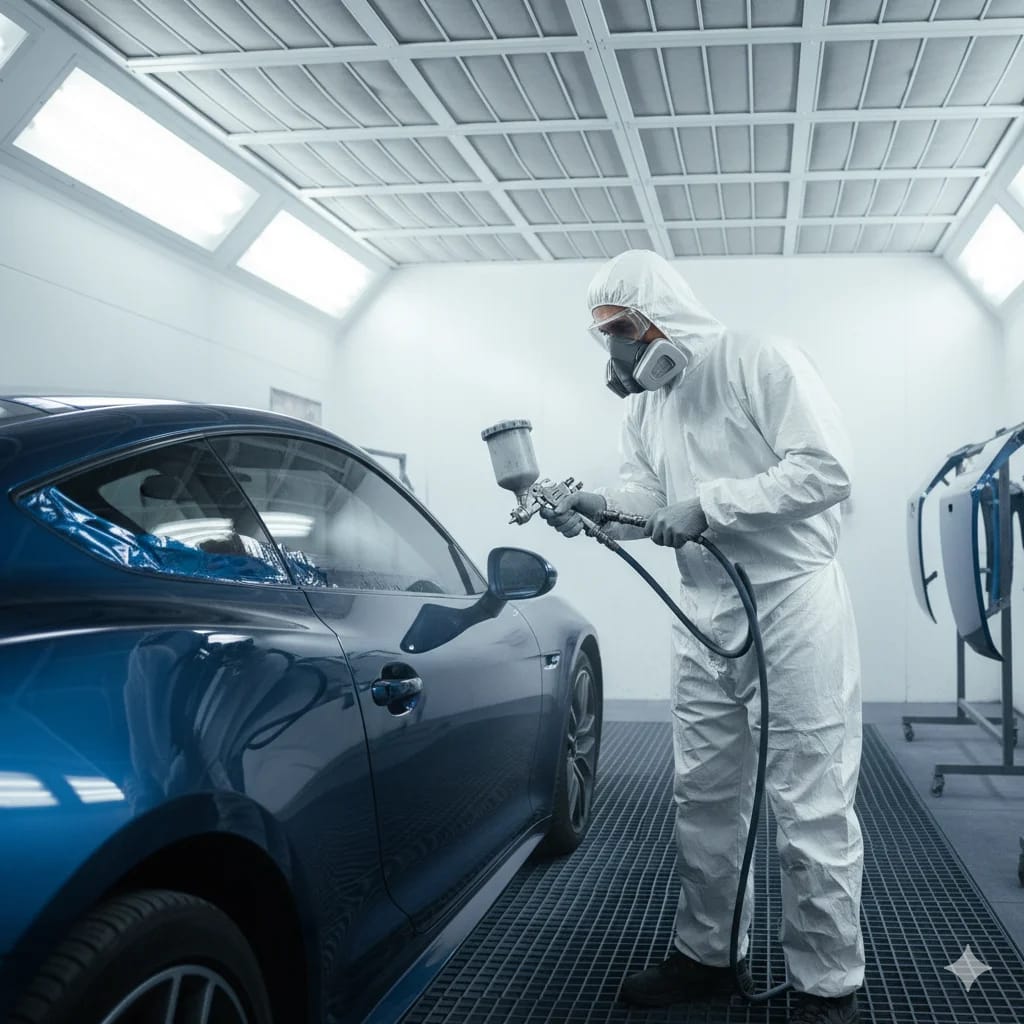 Prüfung vom Lack und der Karroserie