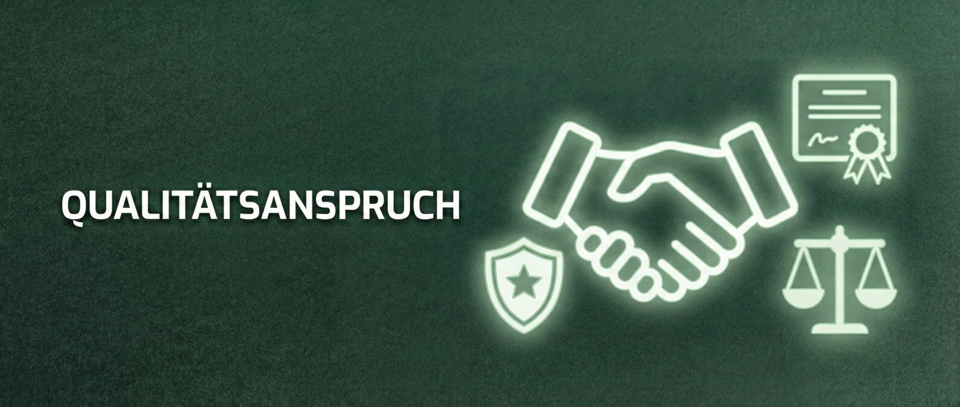 Qualitätsanspruch Header