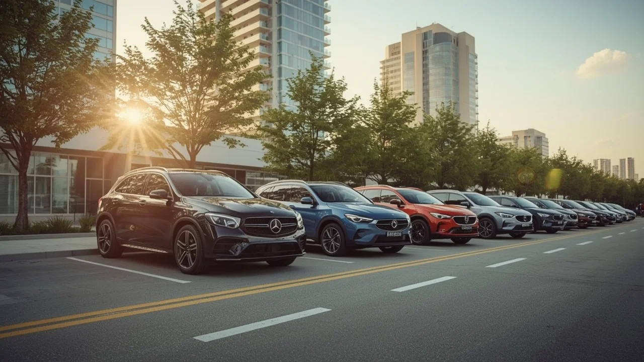 Lucid_Realism_Modern_family_cars_lineup_urban_cityscape_daylig_0.webp