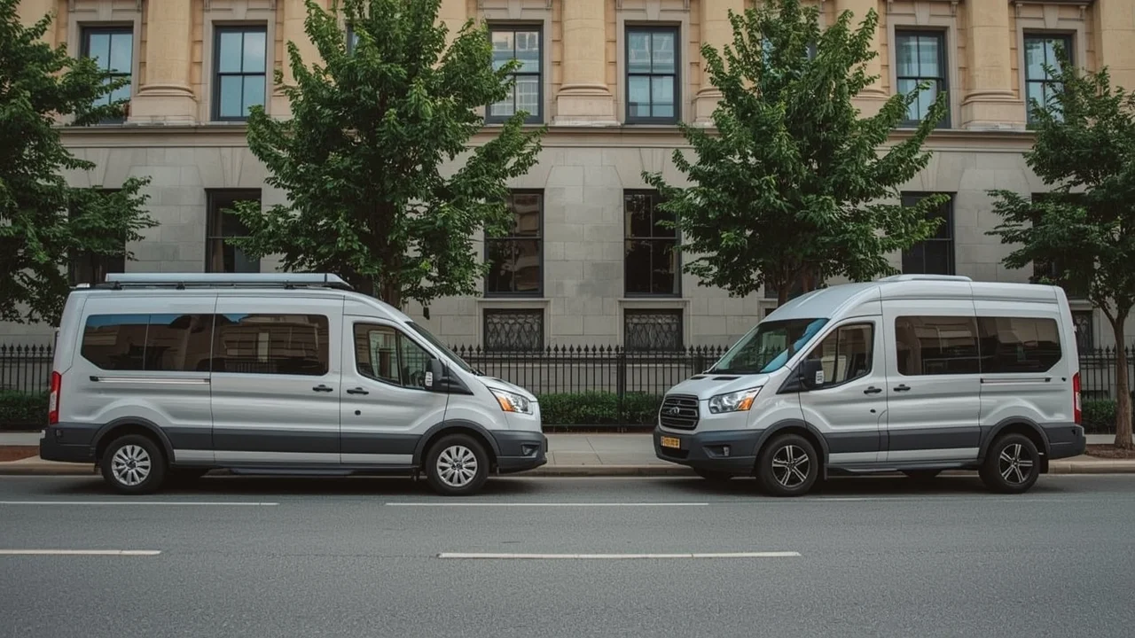 Lucid_Realism_Two_modern_family_vans_parked_side_by_side_urban_0.webp